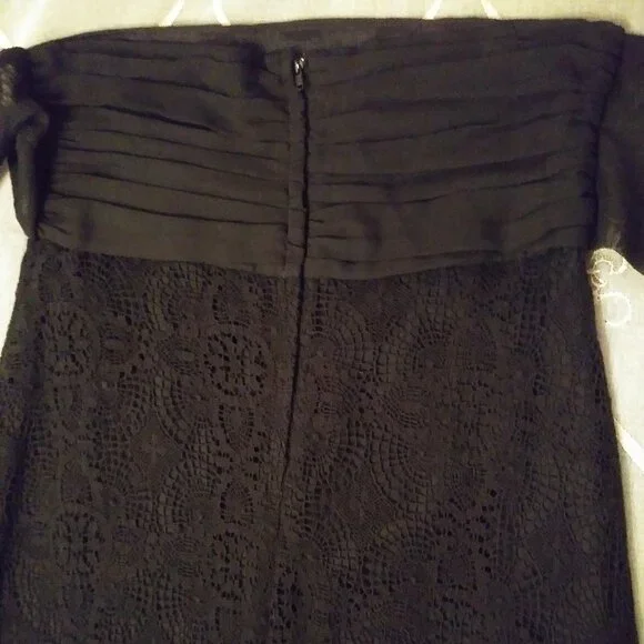 Blacklist Lip Service Lace Crochet Maxi Skirt, Ruffles Witchy Goth Rare Black - Picture 12 of 17